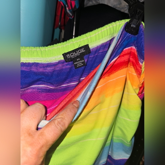 Rouge Rainbow Strapless Jumpsuit 3x - Picture 3 of 3